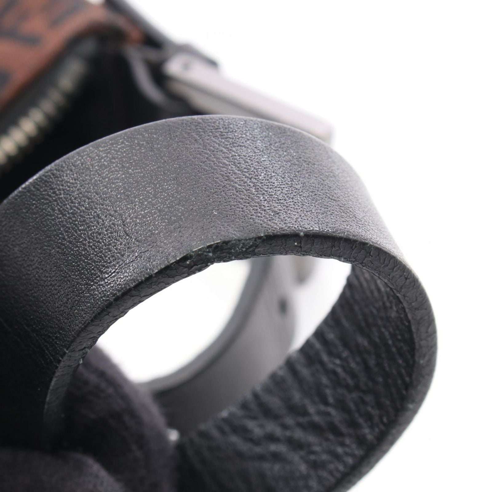 Fendi Shoulder Bag of Brown Nylon Leather — view 7