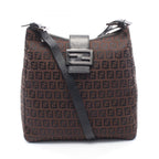 Fendi Shoulder Bag of Brown Nylon Leather