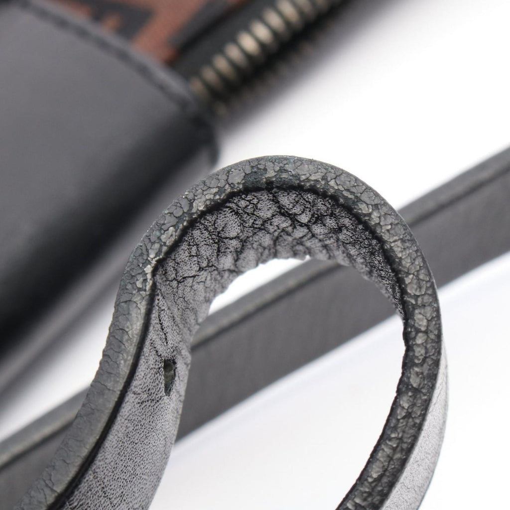 Fendi Shoulder Bag of Brown Nylon Leather — view 8