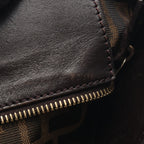 Fendi Tote Brown Canvas Leather — view 8