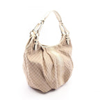 Celine Seri Shoulder Bag Beige Canvas Leather — view 2