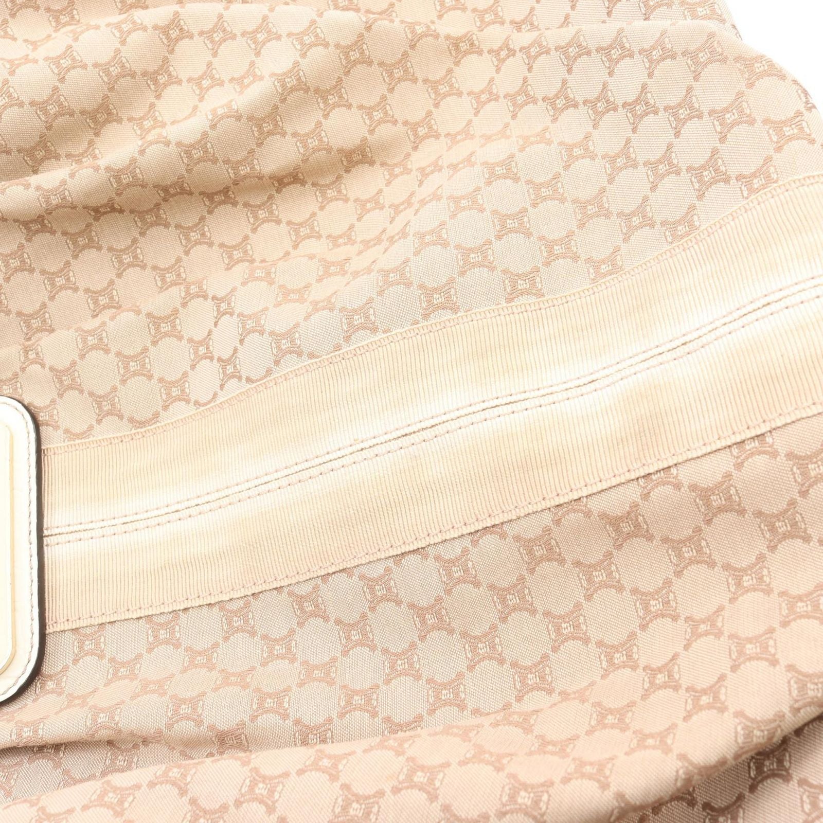 Celine Seri Shoulder Bag Beige Canvas Leather — view 7