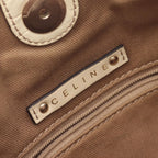 Celine Seri Shoulder Bag Beige Canvas Leather — view 4