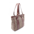 Fendi Tote of Beige Brown Canvas Leather — view 2