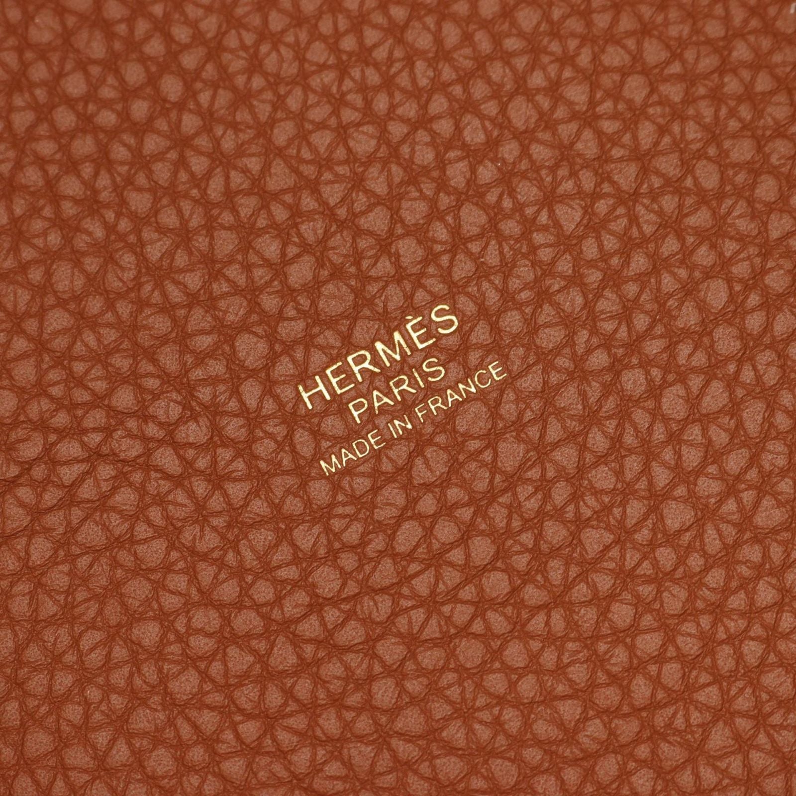 Hermes Handbag Picotin Lock PM ninela Gold Blue Leather — view 4