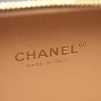 Chanel Shoulder Bag Quilted Vanity 2-Way Black Gold Lambskin Chain — view 4