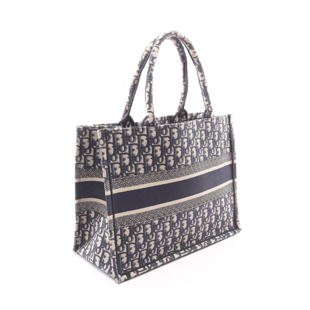 Dior Tote Book Navy Canvas — view 2