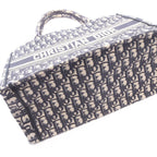 Dior Tote Book Navy Canvas — view 6