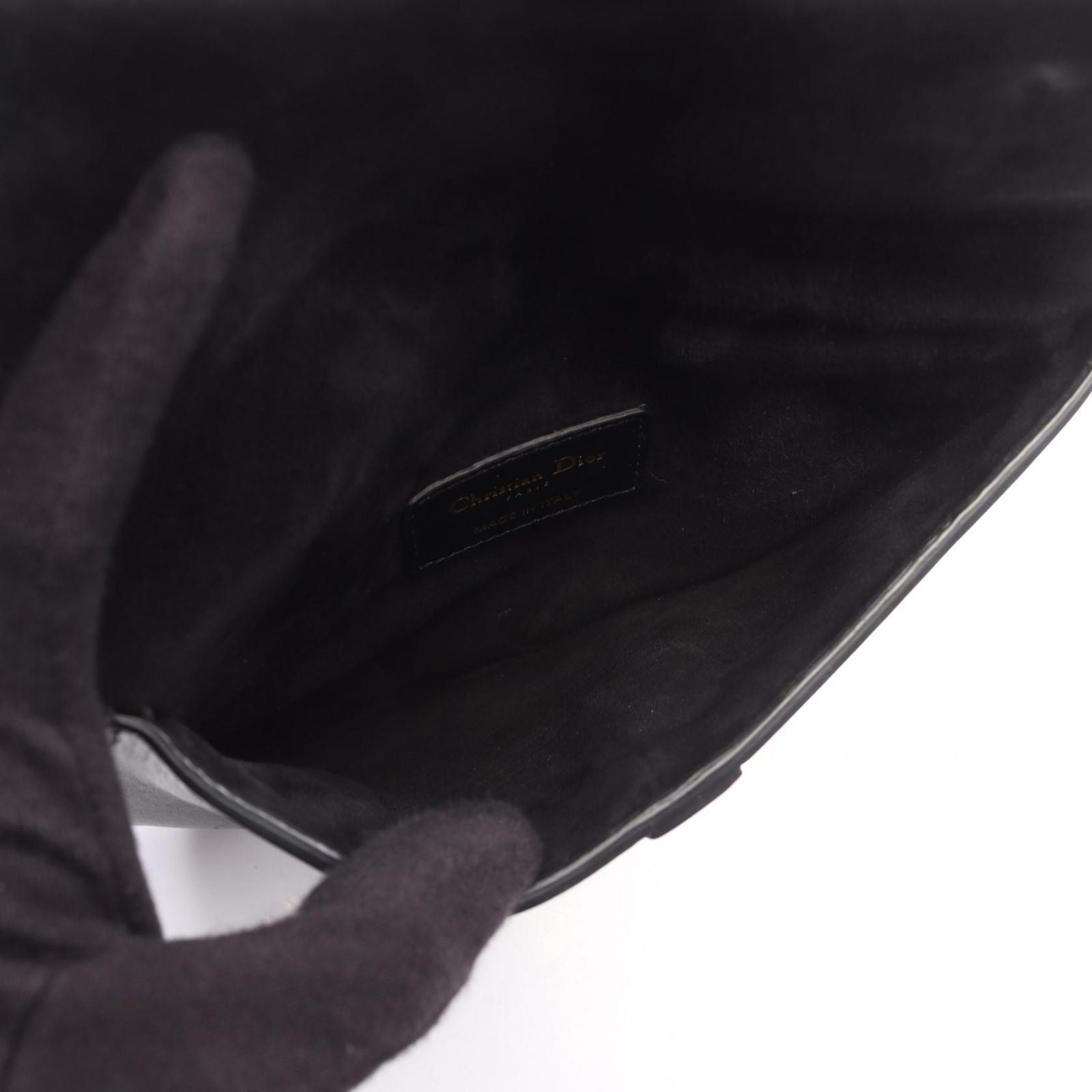 Dior Dio Belt Bag Sadeleba Black Leather — view 3