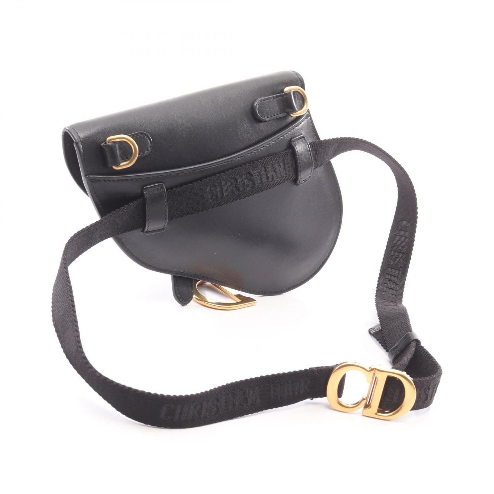 Dior Dio Belt Bag Sadeleba Black Leather — view 2