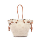 Loewe Tote Ofto Beige Brown Canvas Leather