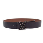 Louis Vuitton LV Optic 40 mm Belt Taurillon Leather Navy Brown Silver — view 5