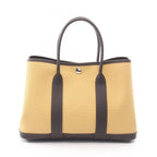 Hermes Tote Garden Party TPM Canvas Leather