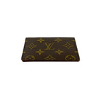 Louis Vuitton Vintage Porto 2 Cult Vertical Monogram Leather Pass Case Brown — view 6