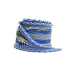 Hermes Heaven Carre Plisse Varangues Pleats Blue Light Multicolor Scarf