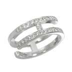 Hermes Arianne Che D'ancre 48 Ring Diamond 18k WG White Gold