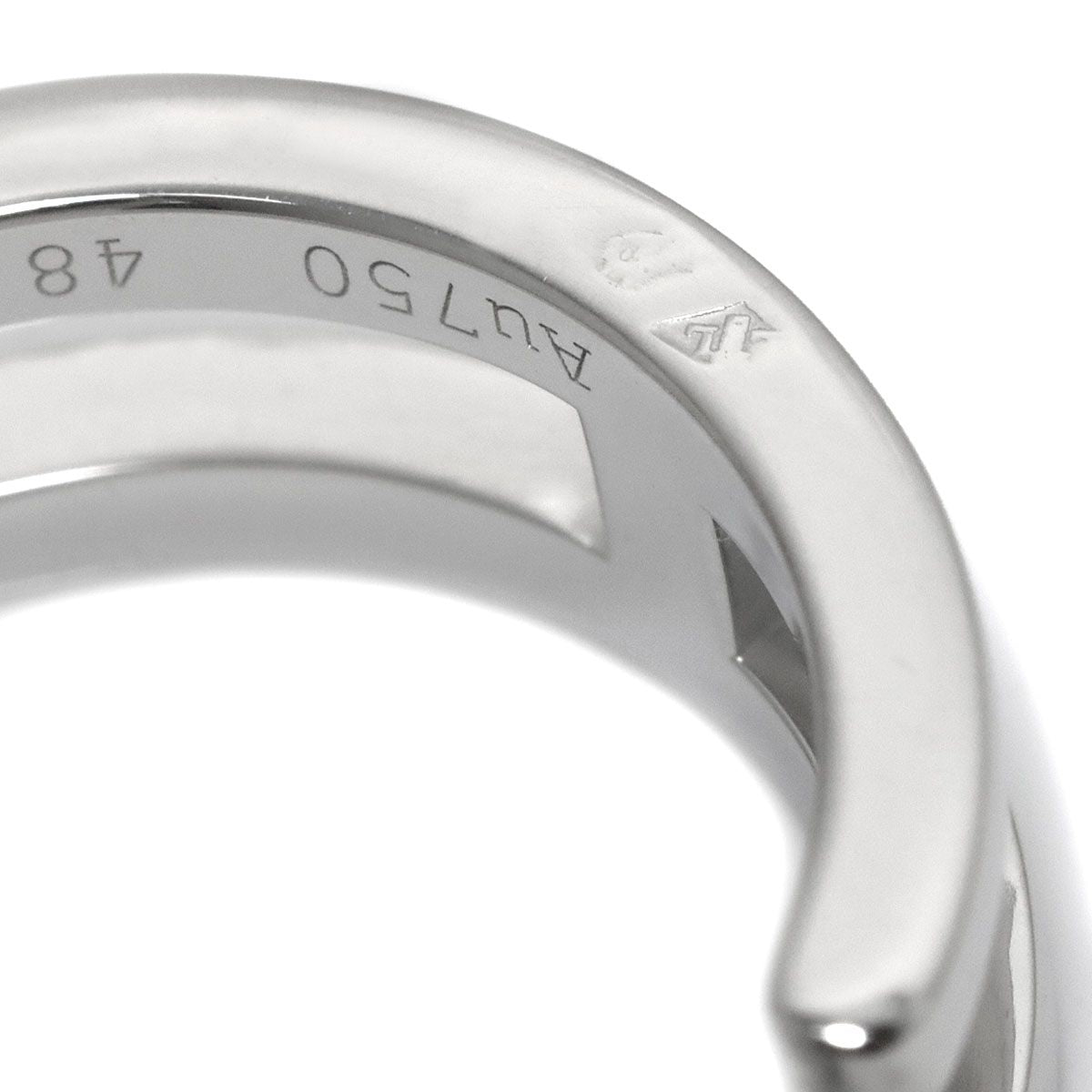 Hermes Arianne Che D'ancre 48 Ring Diamond 18k WG White Gold