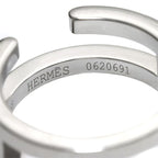 Hermes Arianne Che D'ancre 48 Ring Diamond 18k WG White Gold