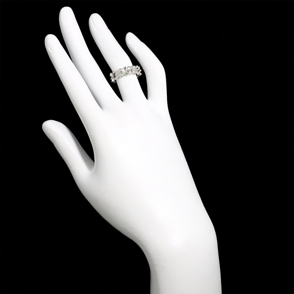 Gucci Flora Ring Diamond 18k WG White Gold