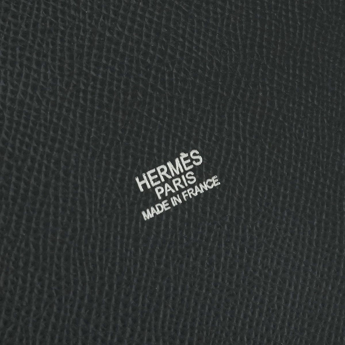 Hermes Paris Tote Epsom Noir Black Silver Handbag — view 6