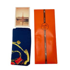 Hermes Scarf Carre 90 Spring Navy