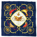 Hermes Scarf Carre 90 Spring Navy — view 2