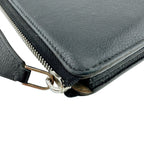 Louis Vuitton Zipper Portefeuille Comet Leather Wallet Black — view 3