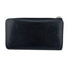 Louis Vuitton Zipper Portefeuille Comet Leather Wallet Black — view 2