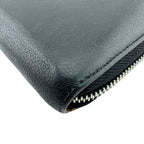 Louis Vuitton Zipper Portefeuille Comet Leather Wallet Black — view 5