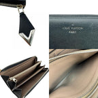 Louis Vuitton Zipper Portefeuille Comet Leather Wallet Black — view 7
