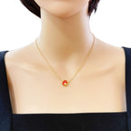Dior Rose Devan Coule Necklace 18k Gold Diamond — view 2