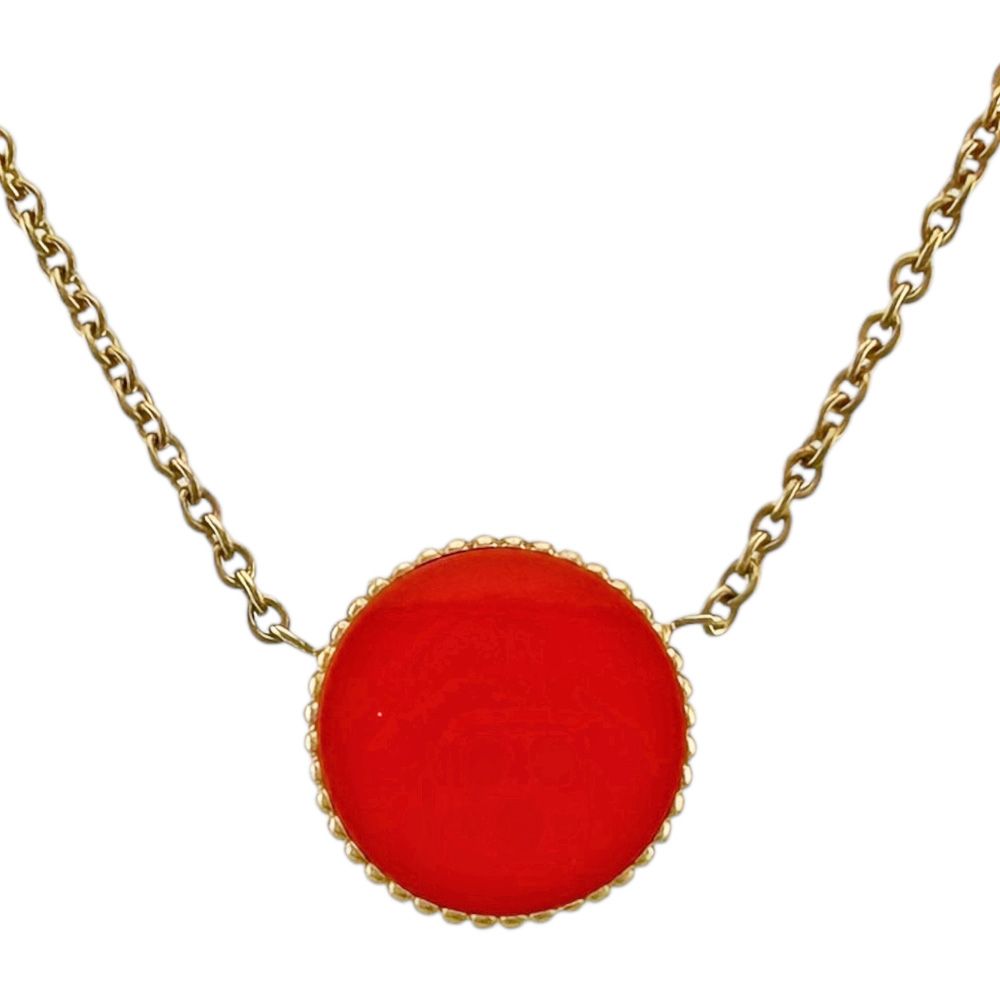 Dior Rose Devan Coule Necklace 18k Gold Diamond — view 3