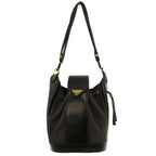 Saint Laurent Yves Vintage ketobag ShawleLogo Plate Leather Gold Black — view 3