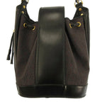 Saint Laurent Yves Vintage ketobag ShawleLogo Plate Leather Gold Black — view 2