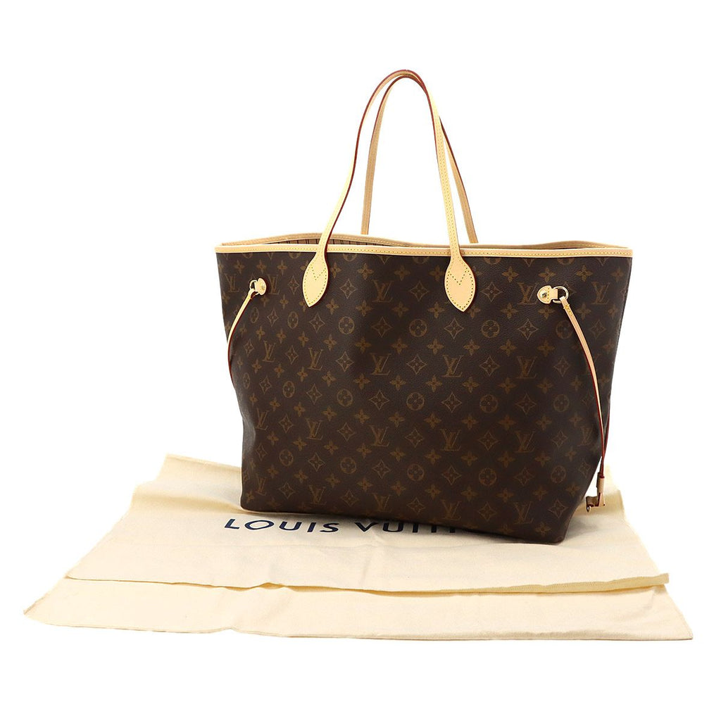 Louis Vuitton Monogram Neverfull GM Tote Brown Gold — view 2