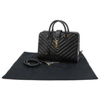 Saint Laurent Cabas 2-Way Bag Leather Black — view 2