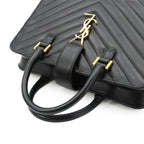 Saint Laurent Cabas 2-Way Bag Leather Black — view 6