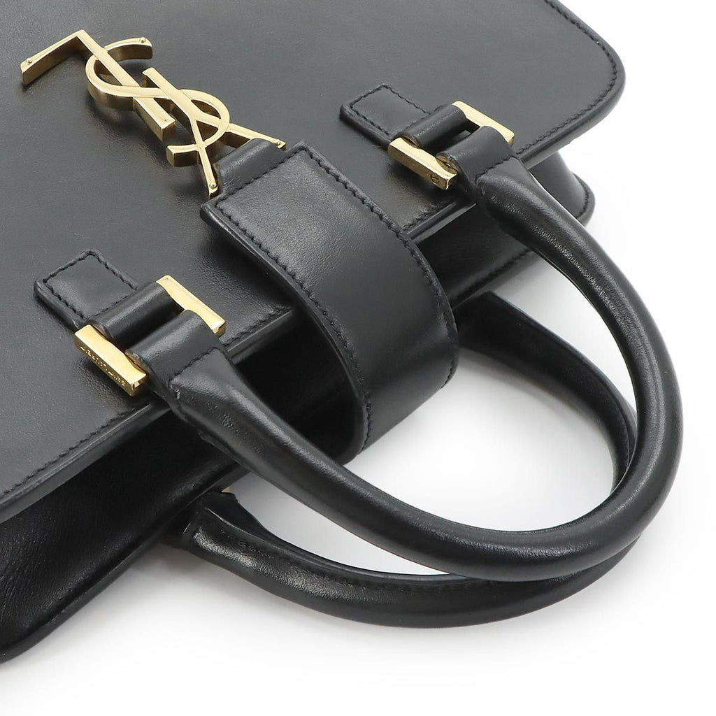 Saint Laurent Baby Cabas 2-Way Hand Shoulder Bag Leather Black — view 5