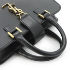 Saint Laurent Baby Cabas 2-Way Hand Shoulder Bag Leather Black — view 5
