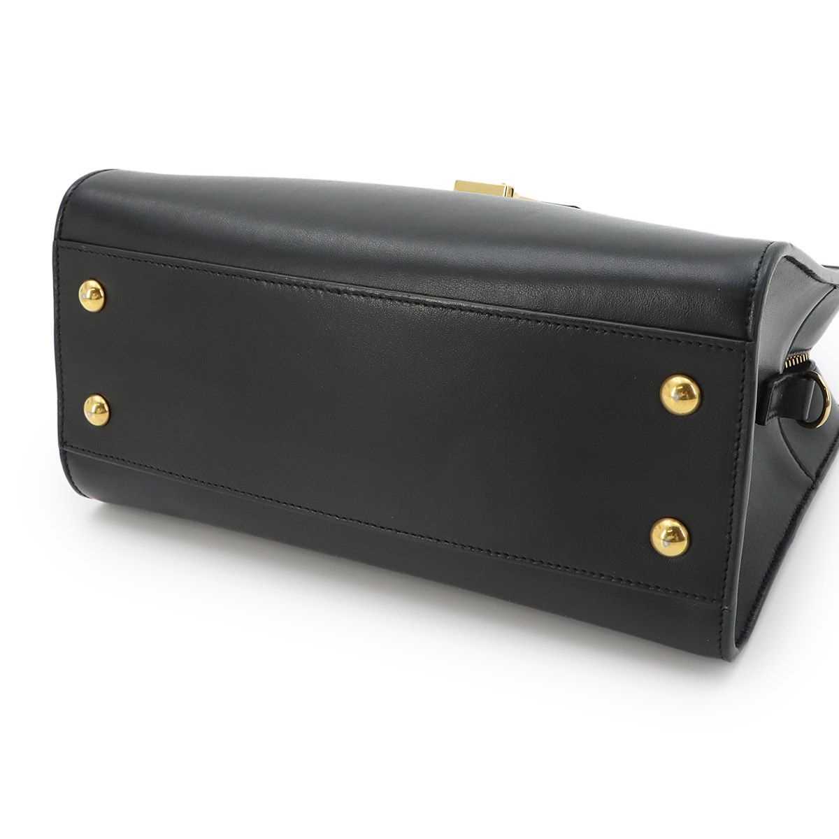 Saint Laurent Baby Cabas 2-Way Hand Shoulder Bag Leather Black — view 4