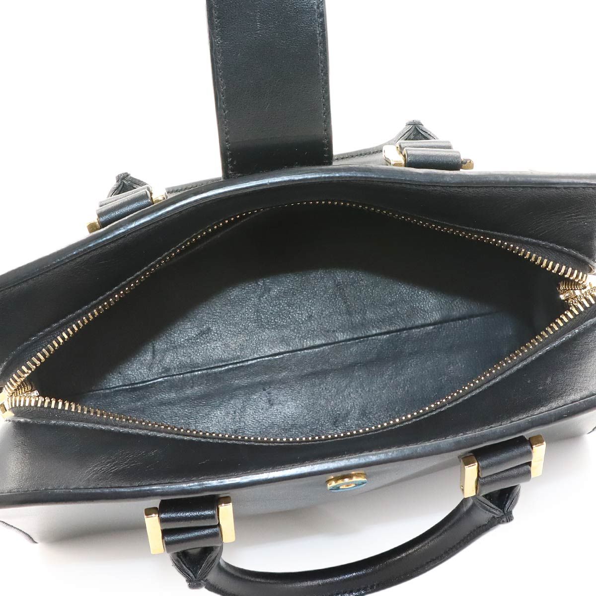 Saint Laurent Baby Cabas 2-Way Hand Shoulder Bag Leather Black — view 6