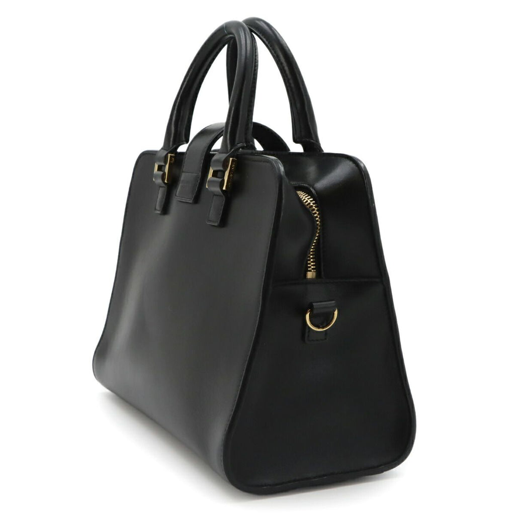Saint Laurent Baby Cabas 2-Way Hand Shoulder Bag Leather Black — view 3