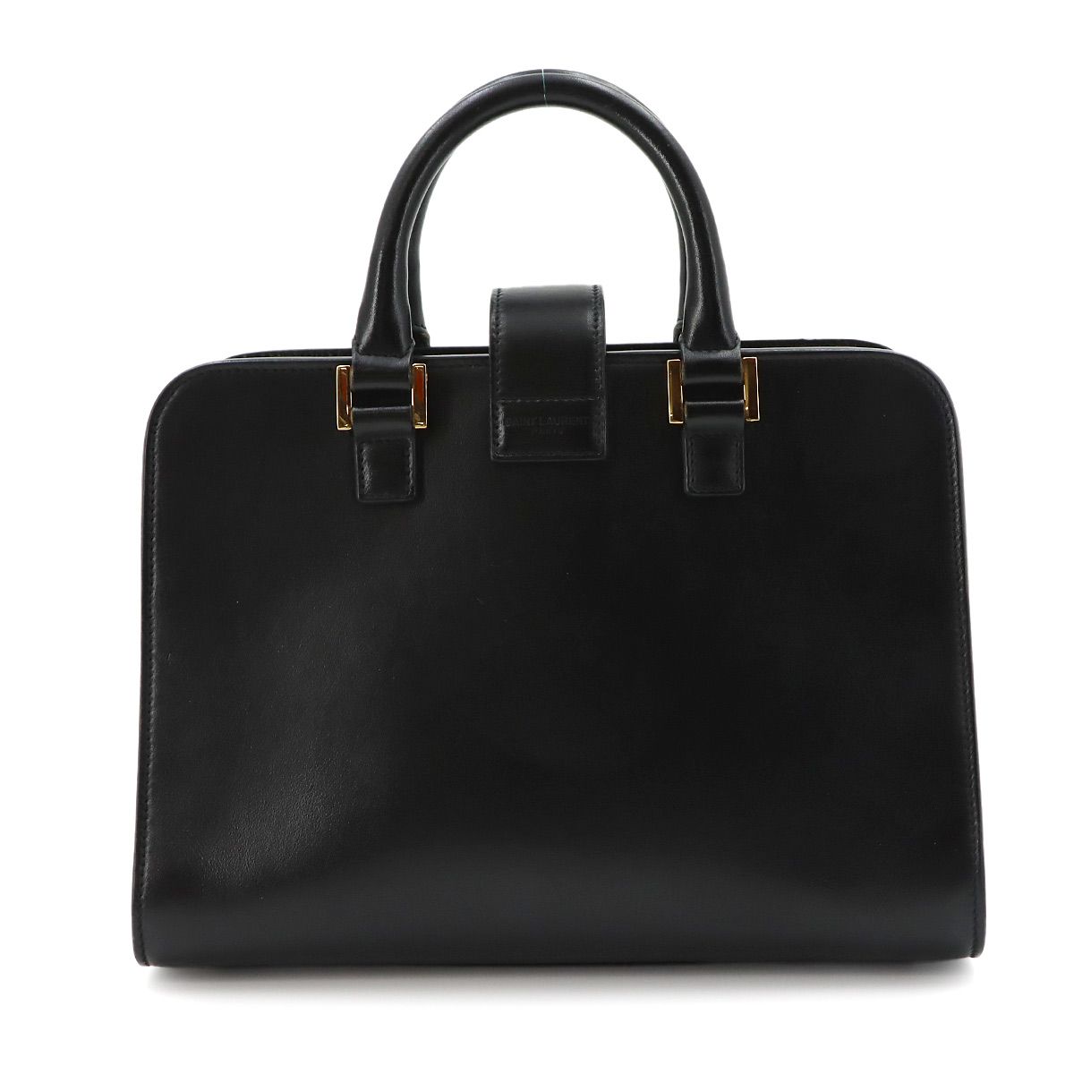 Saint Laurent Baby Cabas 2-Way Hand Shoulder Bag Leather Black — view 2
