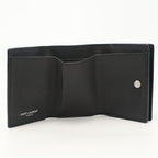 Saint Laurent Origami Tiny Wallet YSL Logo Trifold Calf — view 3