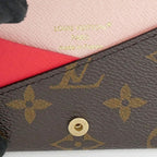 Louis Vuitton Card Case Holder Slim Monogram Pink Pearl Rose Red — view 7