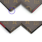 Louis Vuitton Card Case Holder Slim Monogram Pink Pearl Rose Red — view 5