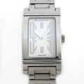Bvlgari Watch Rettangolo Rectangular White Dial SS Quartz Analog