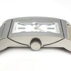 Bvlgari Watch Rettangolo Rectangular White Dial SS Quartz Analog — view 2
