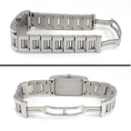 Bvlgari Watch Rettangolo Rectangular White Dial SS Quartz Analog — view 3