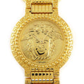 Versace Wristwatch Coin Watch Medusa Gold Dial Quartz Analog